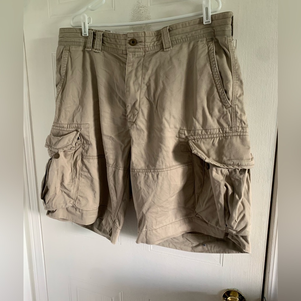 Polo Ralph Lauren Gellar Straight-Leg Cotton-Canvas Cargo Shorts Size 38 - Picture 4 of 9